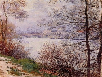  Strom Kunst - die Ufer der Seine Ile de la GrandeJatte Claude Monet Landschaft Strom